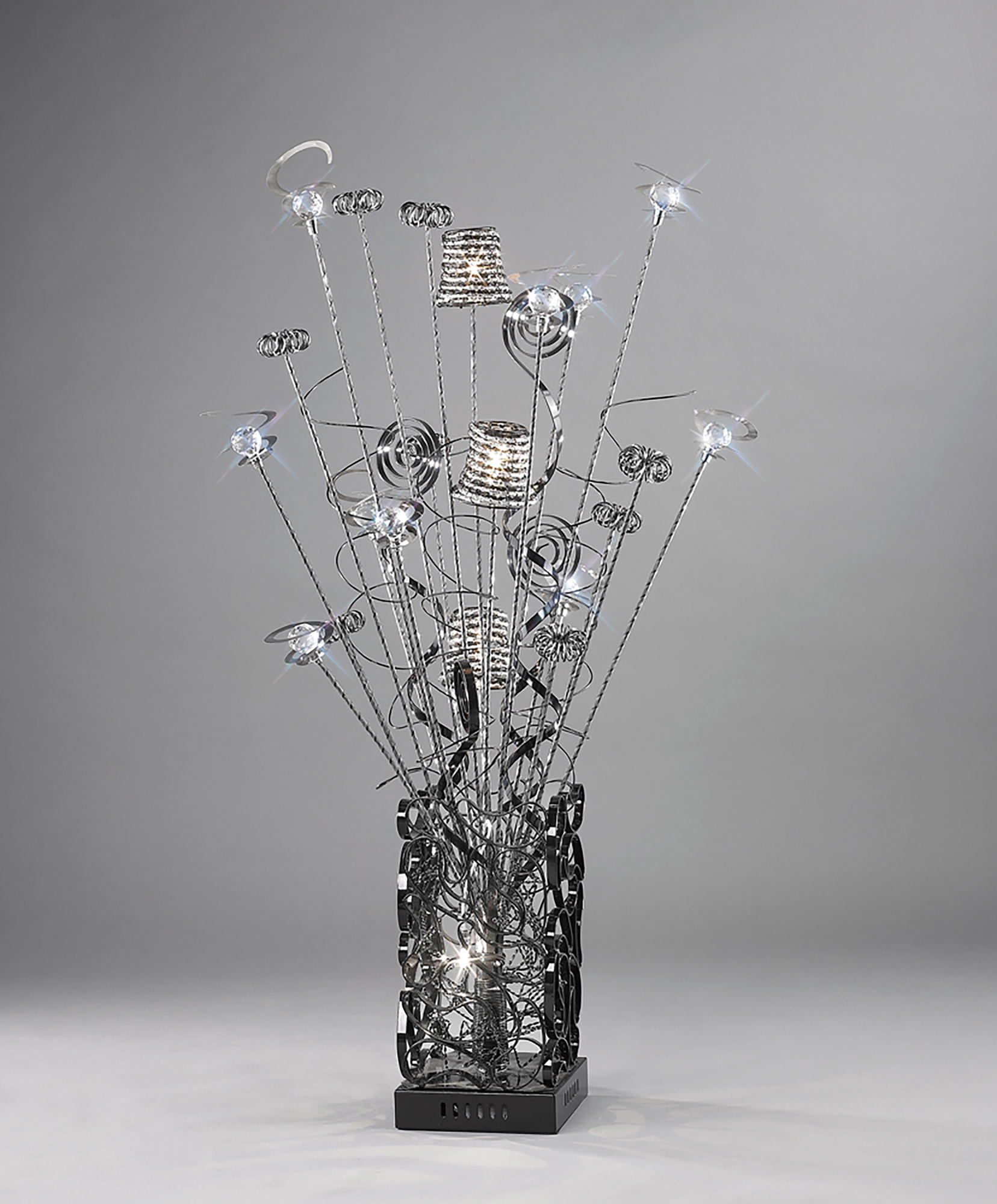 Koil Aluminium Crystal Table Lamps Diyas Home Armed Table Lamps Koil Aluminium Crystal Table Lamps Diyas Home Armed Table Lamps